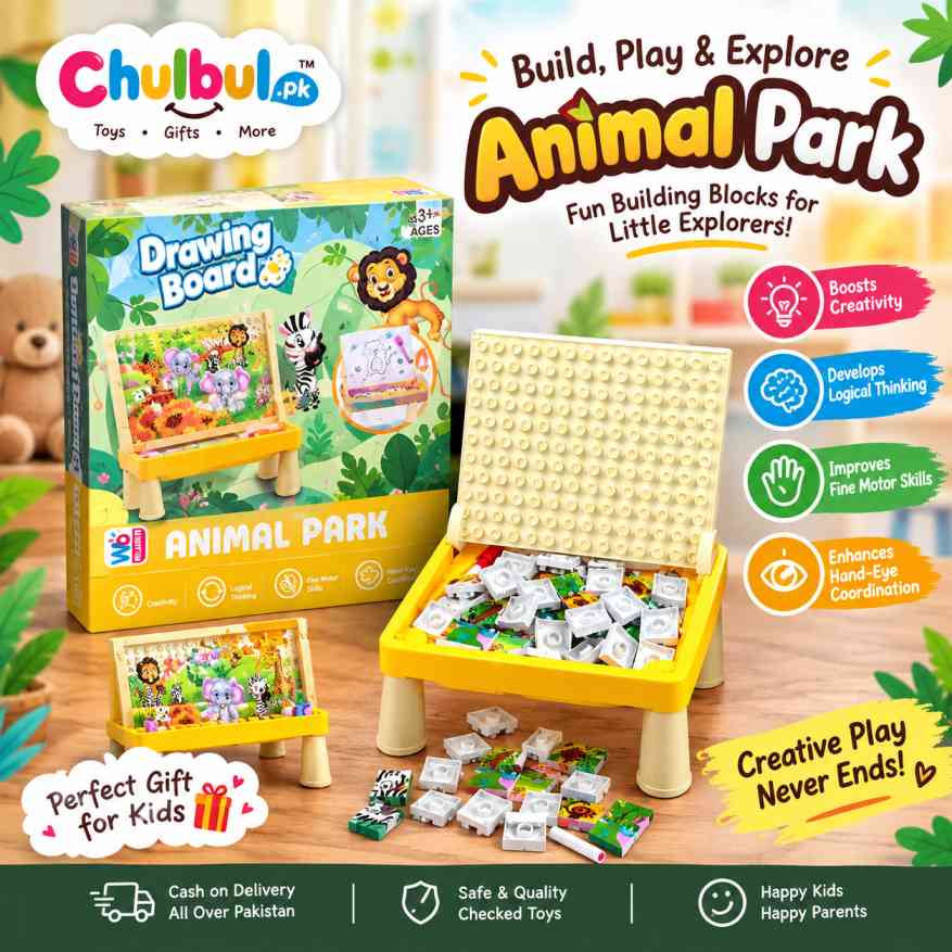 Chulbul.pk Animal Park Drawing Board toy set