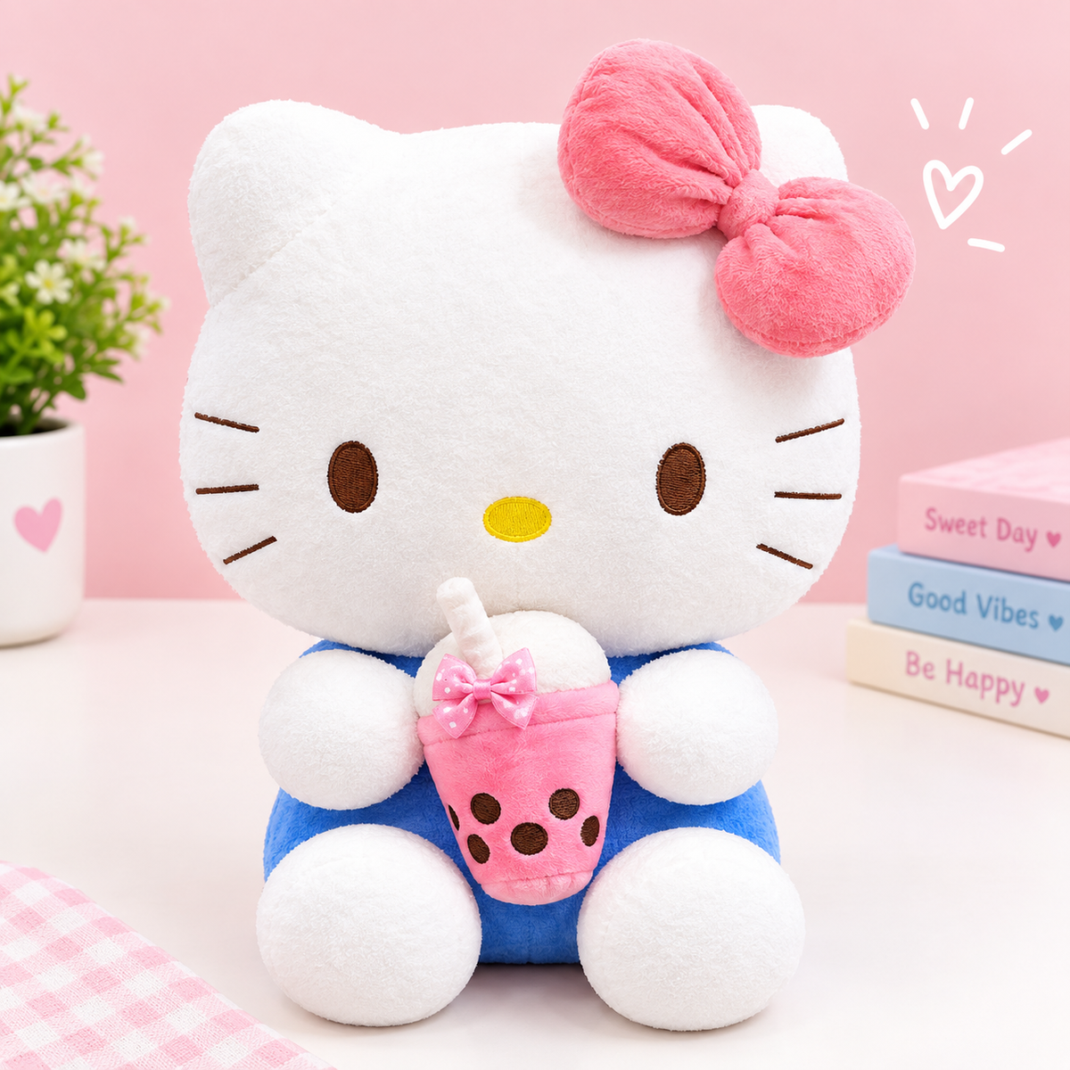 Cute Bubble Tea Plush Toy Soft Kawaii Stuffed Toy for Kids