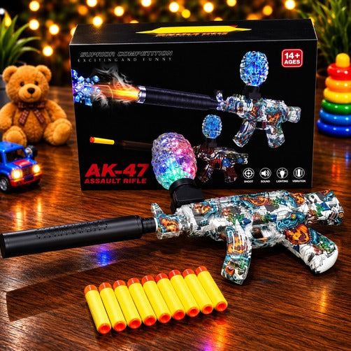 A toy AK-47 assault rifle