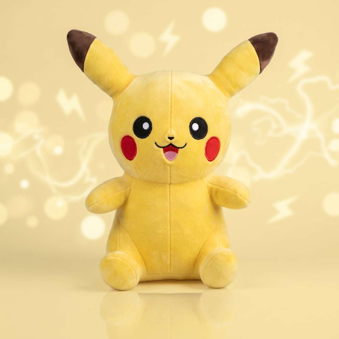 A yellow Pikachu plush toy 