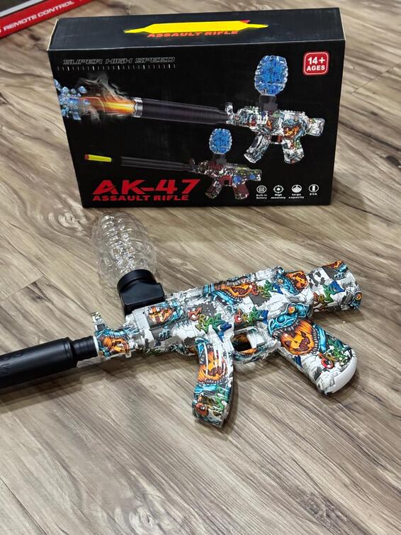 A toy assault rifle replica 