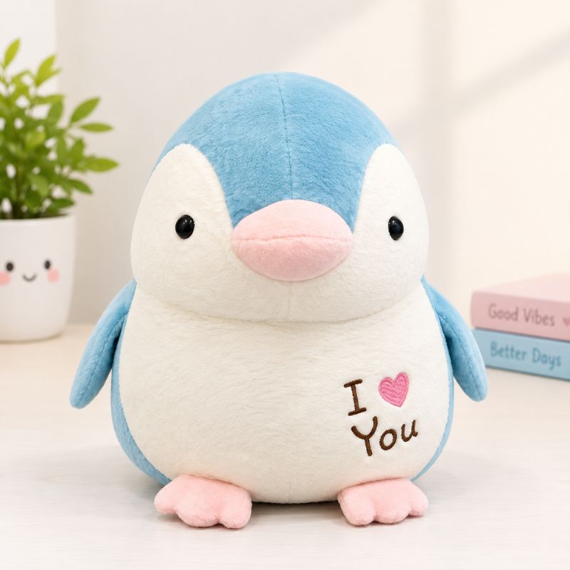 A plush penguin toy 