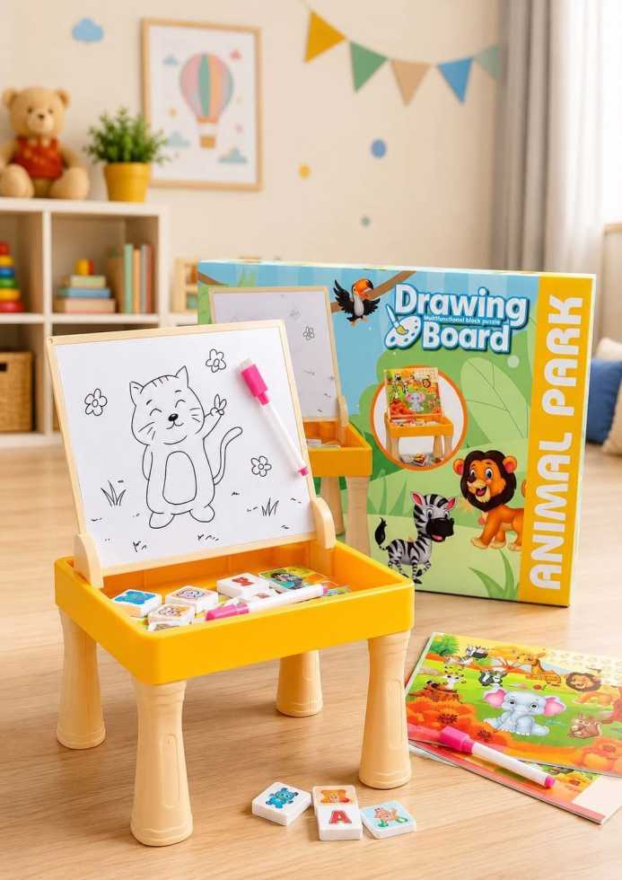 A children's drawing board 